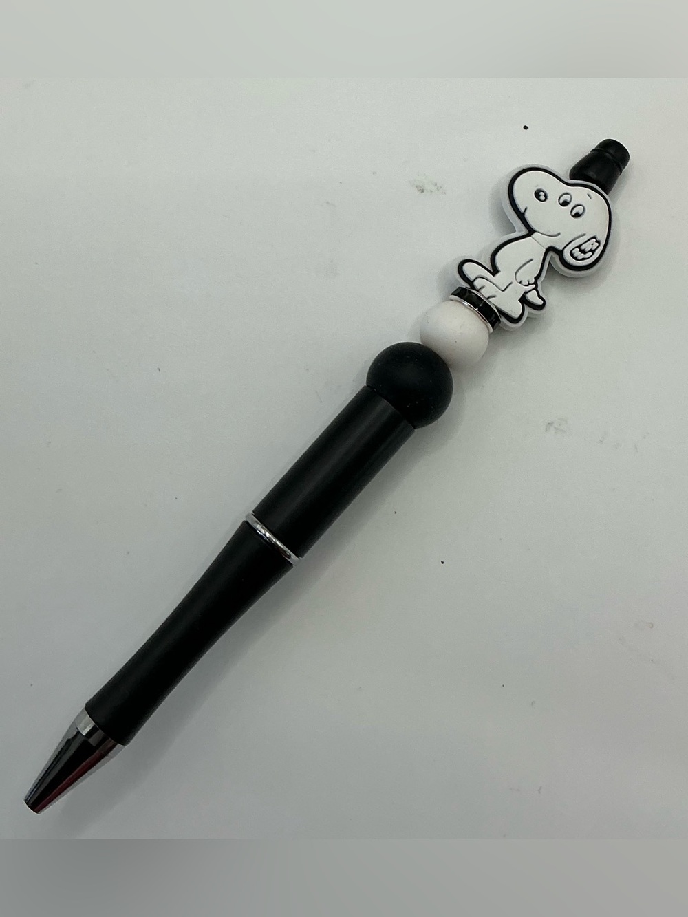 SNOOPY NOVELTY HANDMADE DECORATIVE BEADED BALLPOINT PEN